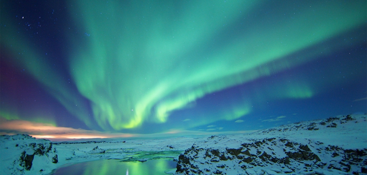 Northern lights in Iceland